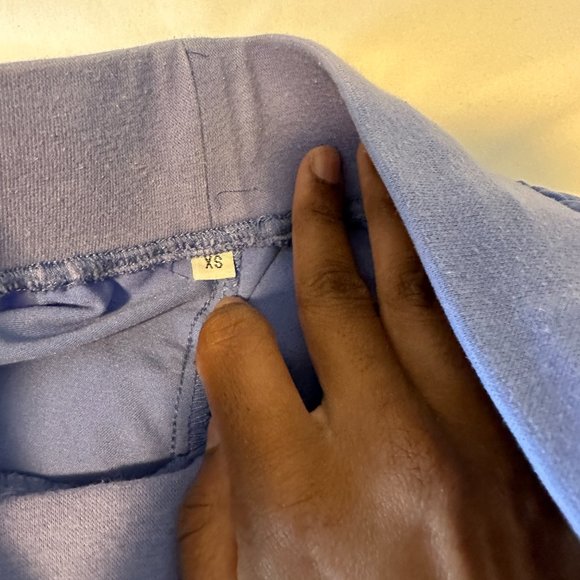 Jogger Scrub Pants in Ceil Blue - Picture 3 of 4